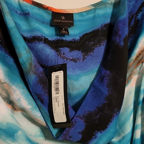 𝅺worthington Cowl Neck Blouse - Picture 3 of 8